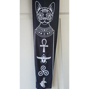 Xena Egyptian Cat Goddess Graphic Capri Leggings OSFM Callie Lives black ankh